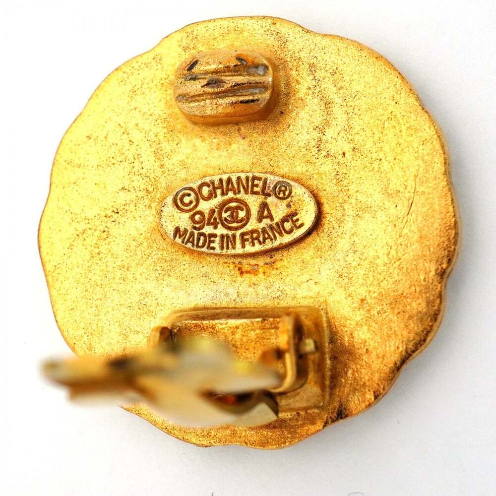 Chanel Cc Logo Clip-On Earrings Metal #250030C57B - Picture 4 of 6